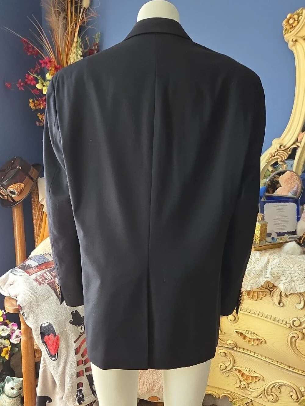 Chapps, Classic Blue Men's Two-Button Blazer